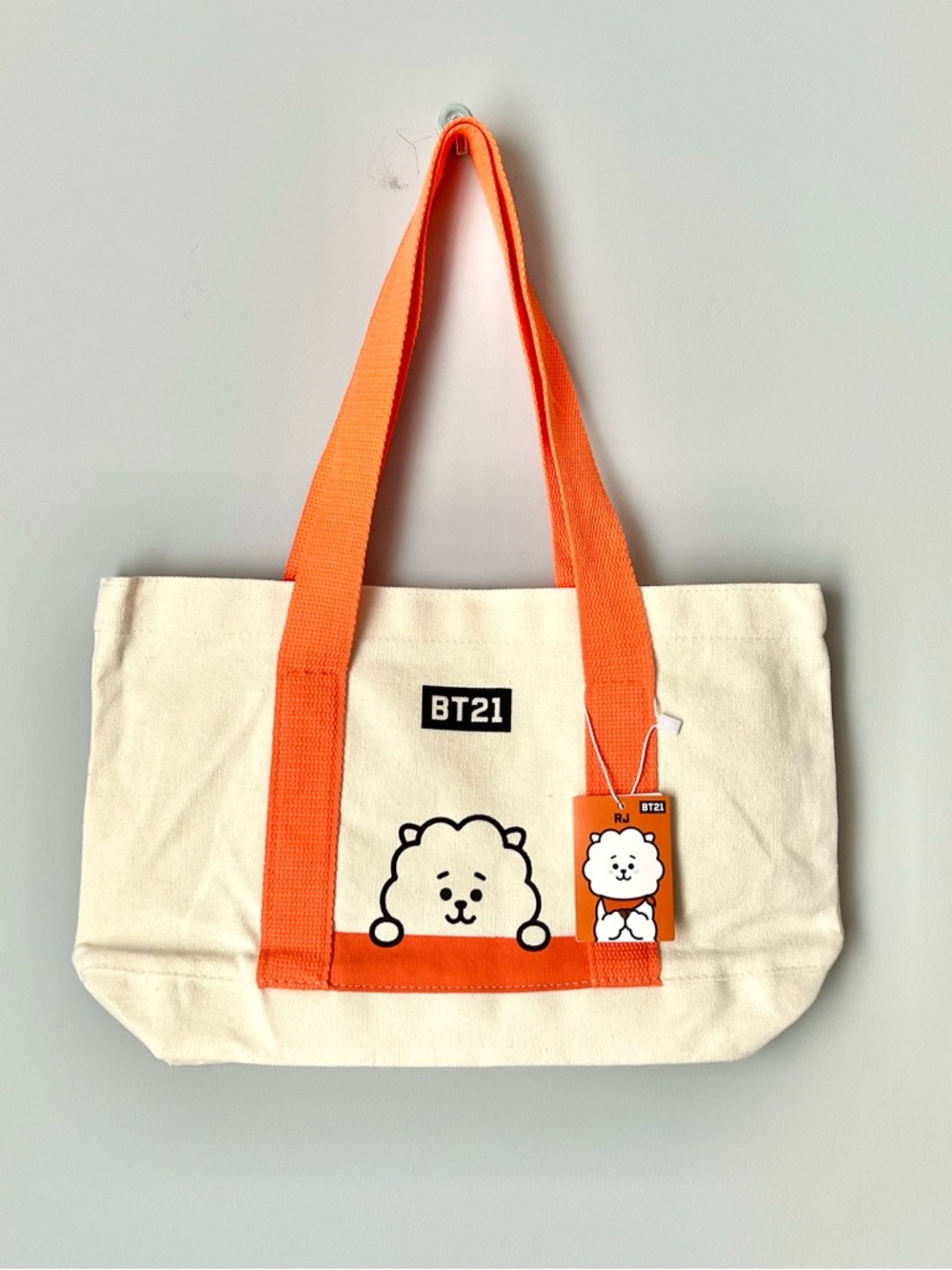 BTS BT21 Mini Canvas Tote Bag - RJ (Jin)